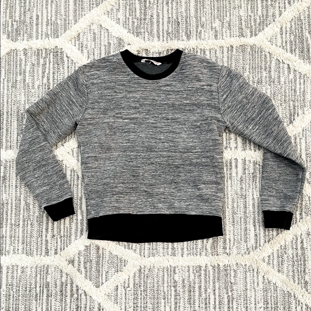 Rebecca Taylor salt and pepper sweat shirt